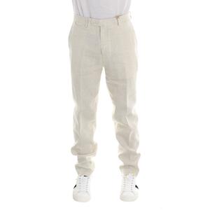 PANTALONE IN LINO SSEINSE BEIGE